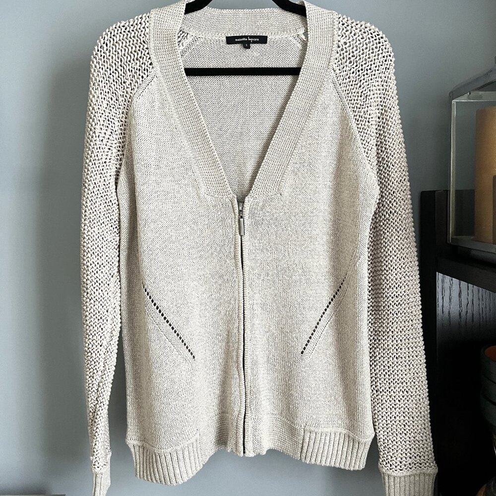 Nanette Lepore Sweater Cardigan (Beige) S